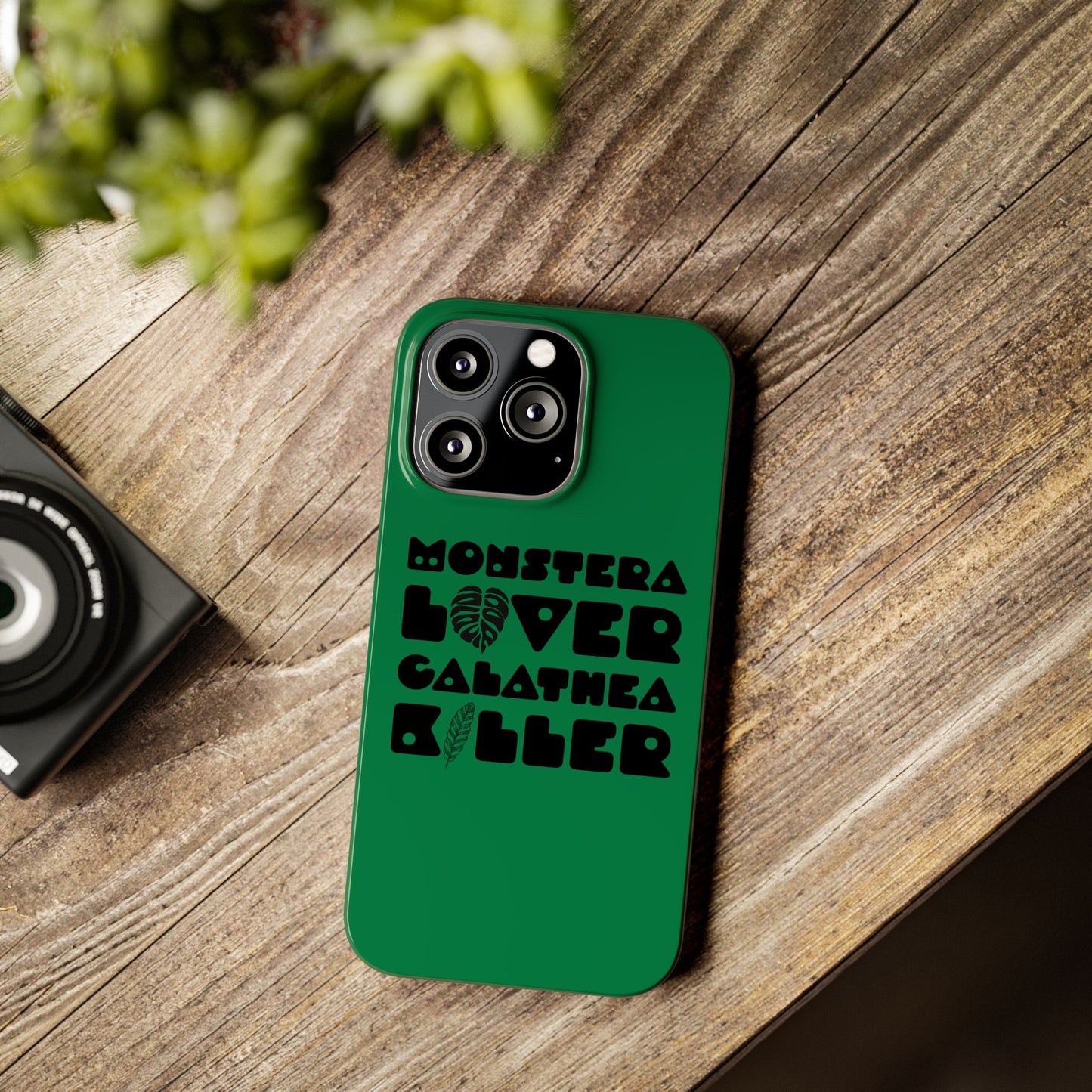 Monstera Lover Calathea Killer iPhone Slim Case