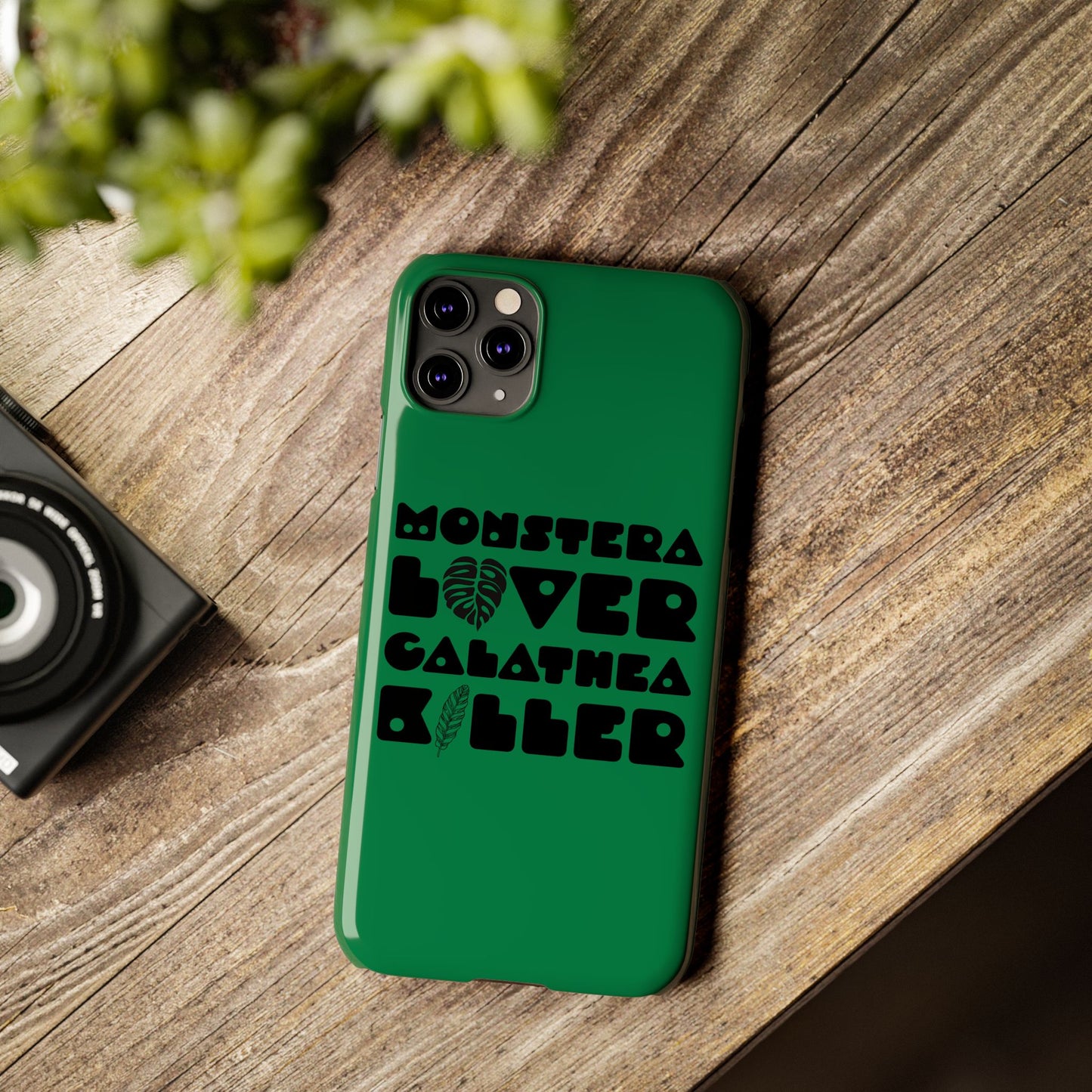 Monstera Lover Calathea Killer iPhone Slim Case