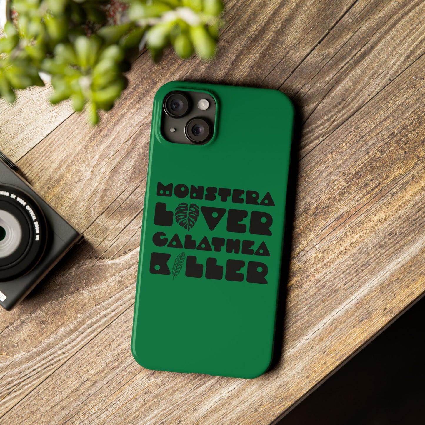 Monstera Lover Calathea Killer iPhone Slim Case