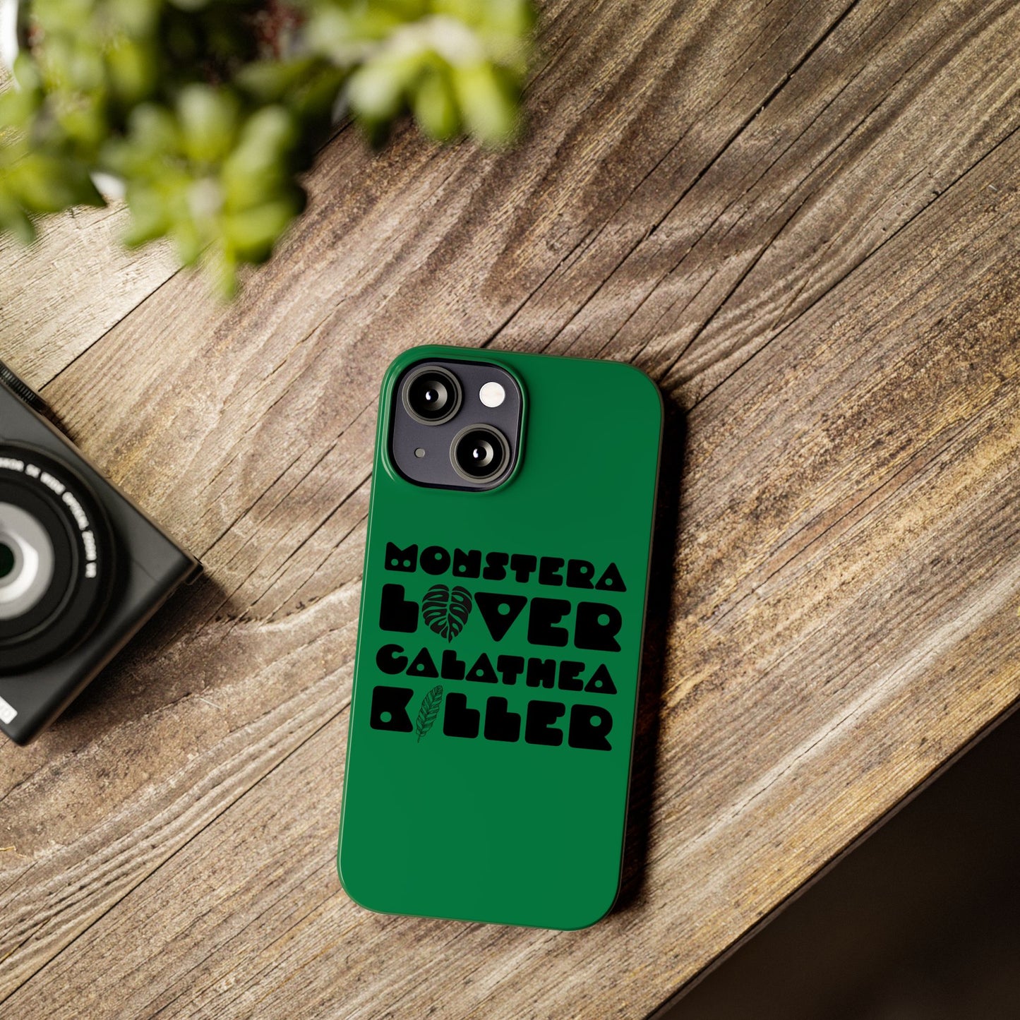 Monstera Lover Calathea Killer iPhone Slim Case