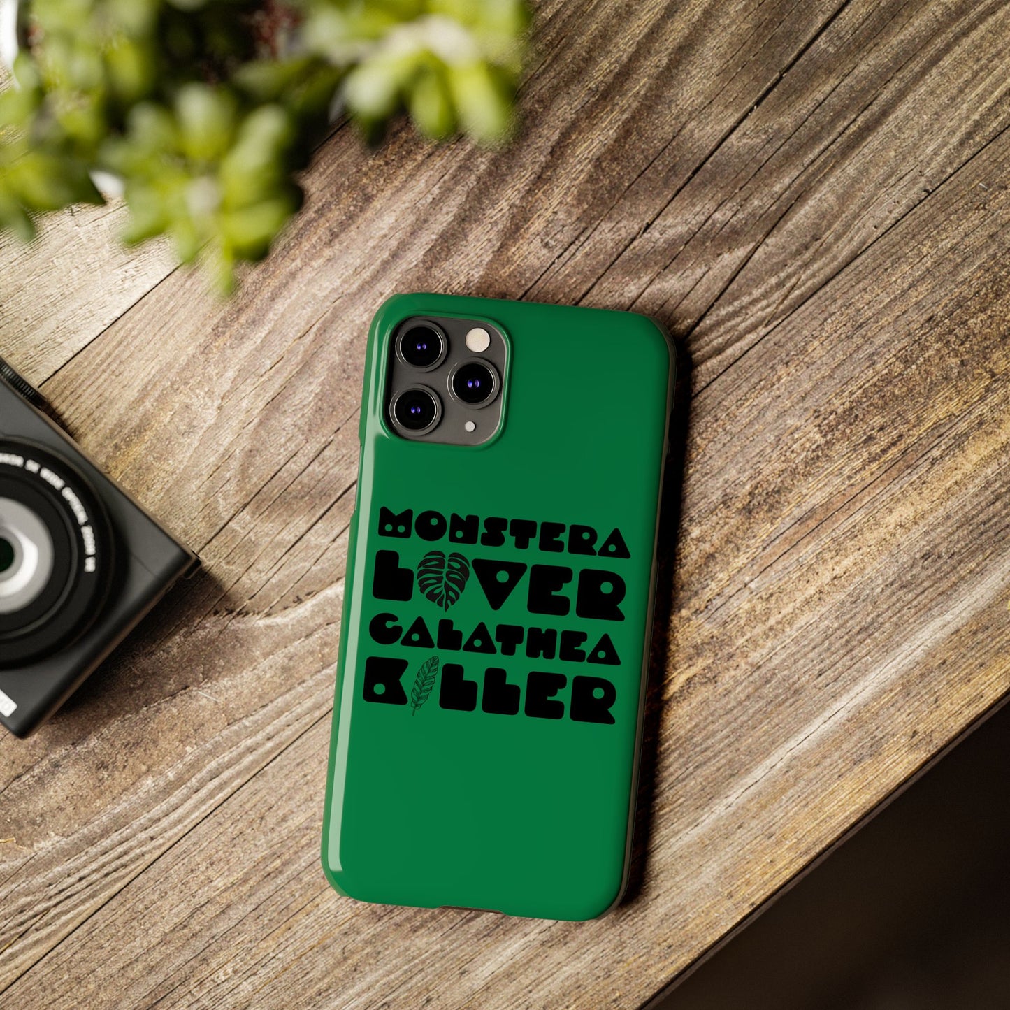 Monstera Lover Calathea Killer iPhone Slim Case