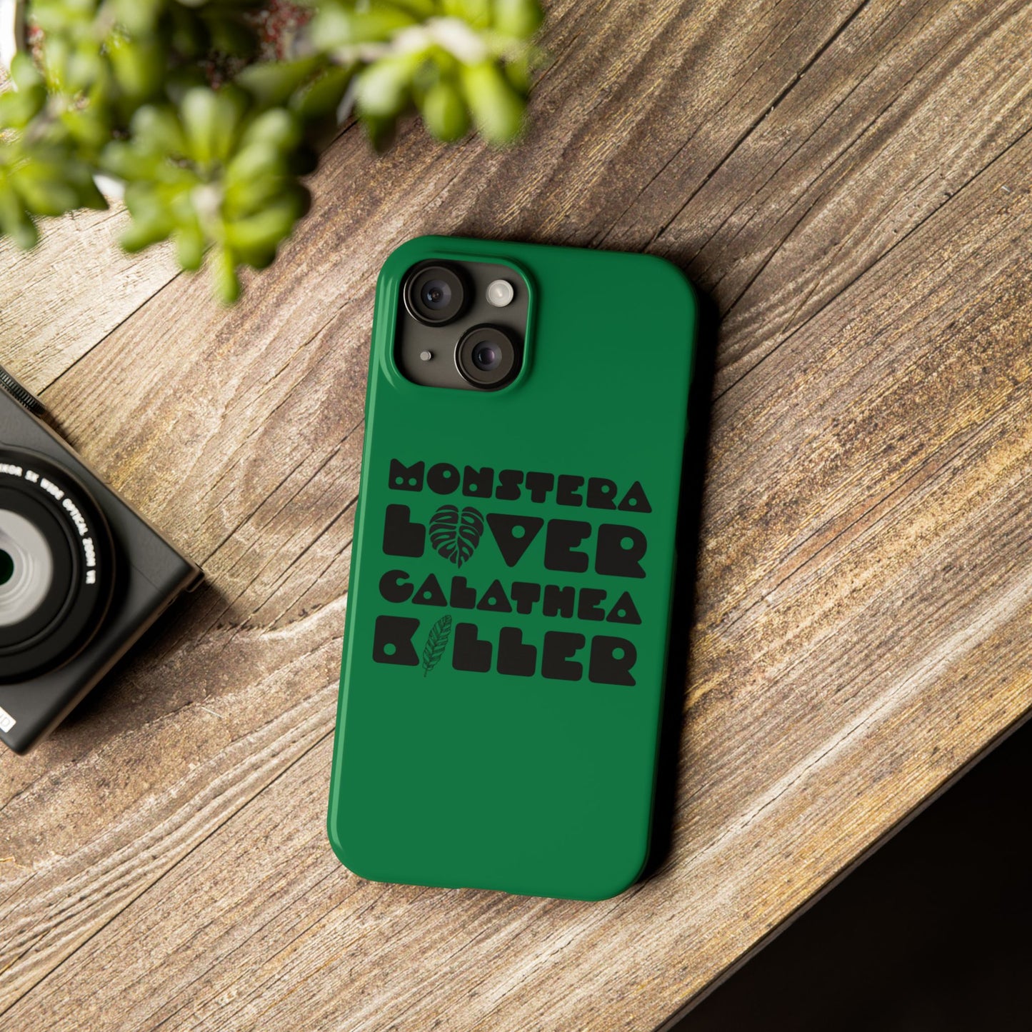 Monstera Lover Calathea Killer iPhone Slim Case