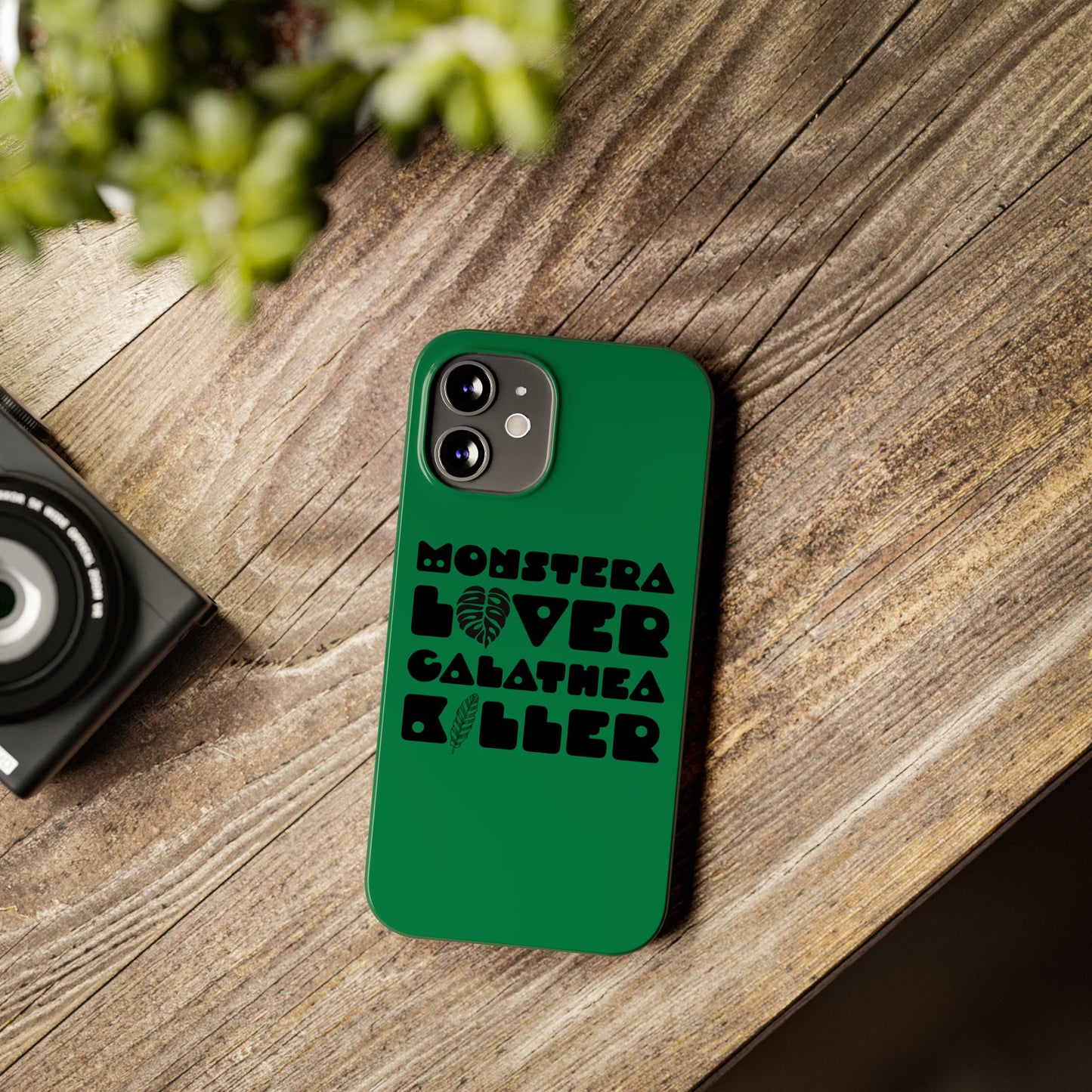 Monstera Lover Calathea Killer iPhone Slim Case