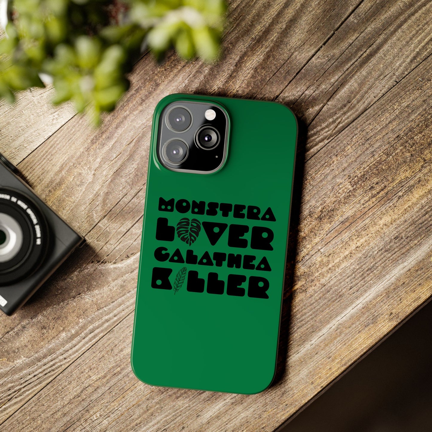 Monstera Lover Calathea Killer iPhone Slim Case